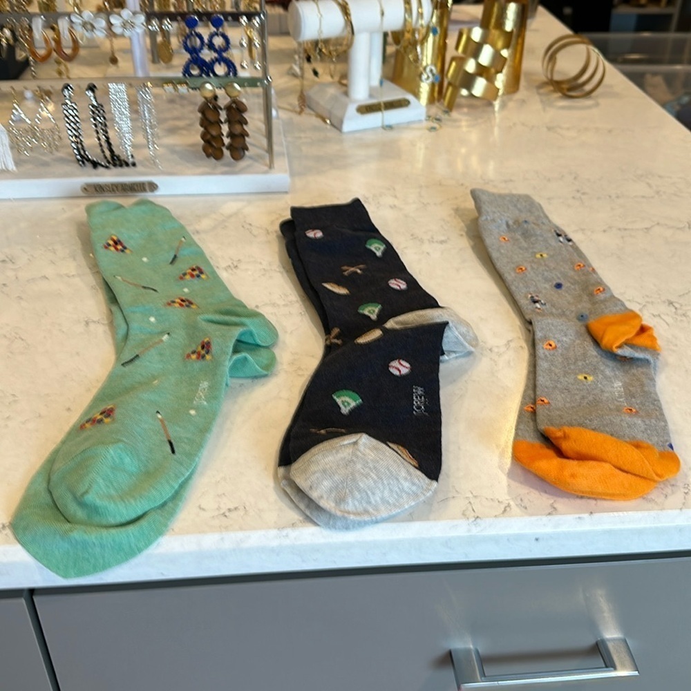J Crew 3 pack Sports socks